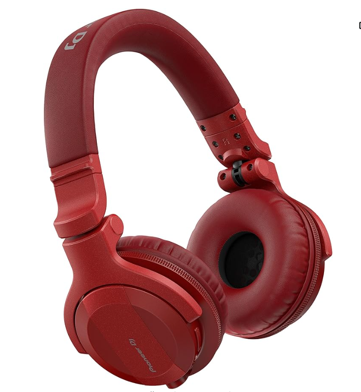 HDJ-CUE1BT DJ Headphones – Wireless Bluetooth | Sleek Matte Red Design for Superior Sound